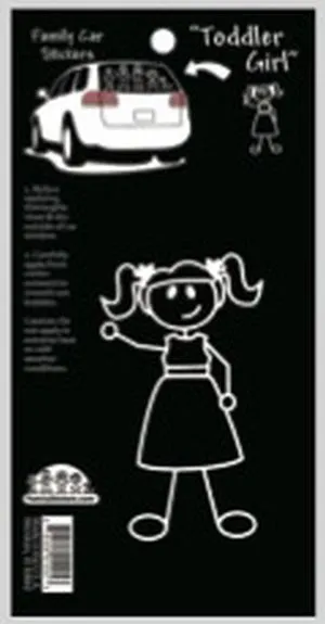 Toddler Girl-Car Sticker People