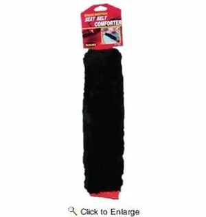 Black-Genuine Sheepskin Seat Belt