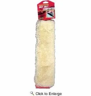 Tan-Geniune Sheepskin Seat Belt
