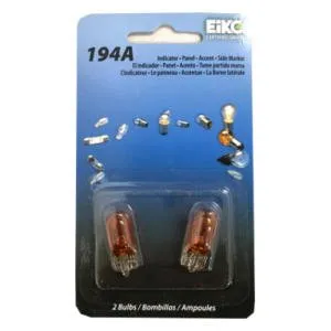 194 Bulb Amber 2pack, Blister Pack