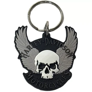 Harley Skull with Wings-Key Chain