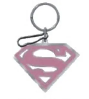 Super Girl-Enamel Chrome/Pin KeyChain