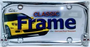 Skull Chrome-License Frame