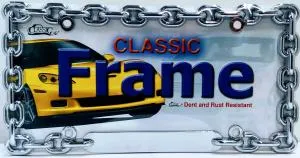 Chain Chrome-License Frame