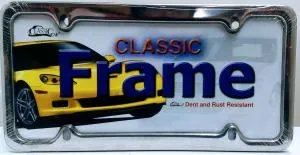 Flat Chrome-License Frame
