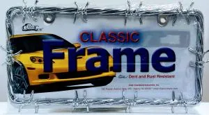 Barbwire-License Frame