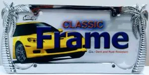 Palm Tree-License Frame