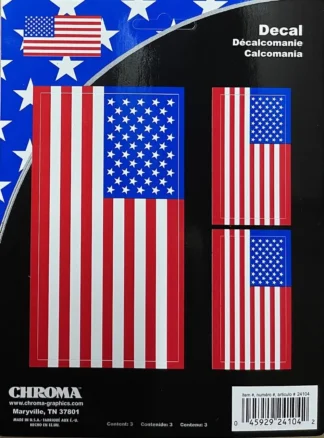American Flag 3pc Stick Onz Decal