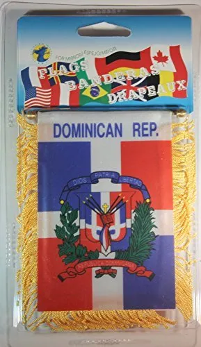 Dominican Republic-Flag Mini Banner
