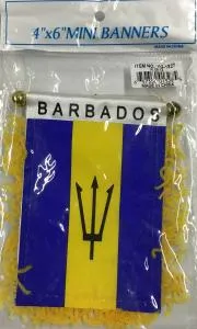 Barbados-Flag Mini Banner