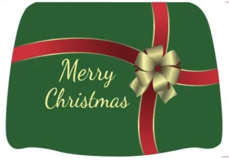 Headrest Cover 2pc-Merry Christmas