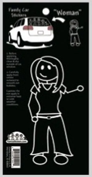 Woman-Car Sticker People
