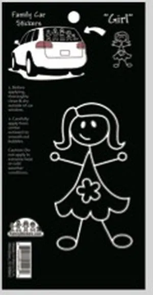 Girl-Car Sticker People