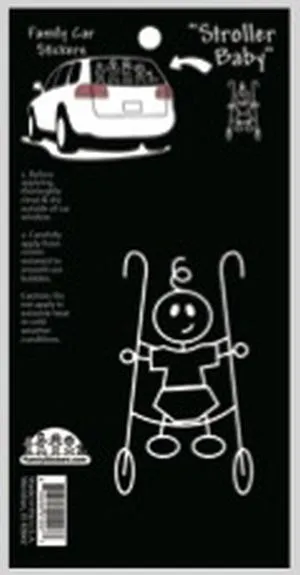 Stroller Baby-Car Sticker People