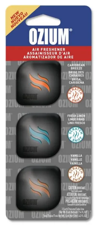 Ozium Membrane 3pk CoolBreeze/Vanilla/Linen 4/bag
