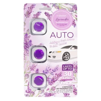 Air Fushion Vent Clip 3pk-Lavender