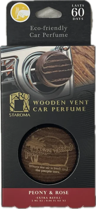 AIRE Wooden Vent Car Perfume-Peony & Rose