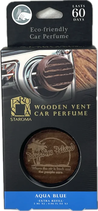 AIRE Wooden Vent Car Perfume-Aqua Blue
