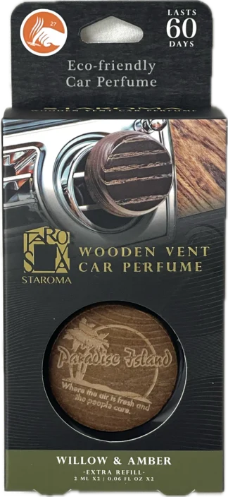 AIRE Wooden Vent Car Perfume-Willow & Amber