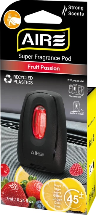 AIRE Vent Clip Car Perfume-Fruit Passion 12/box