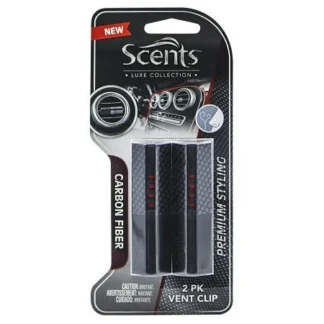 Scents Luxe Vent Clips, Carbon Fiber