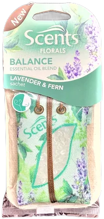 Scents Sachet Florals, Balance, Lavender & Fern