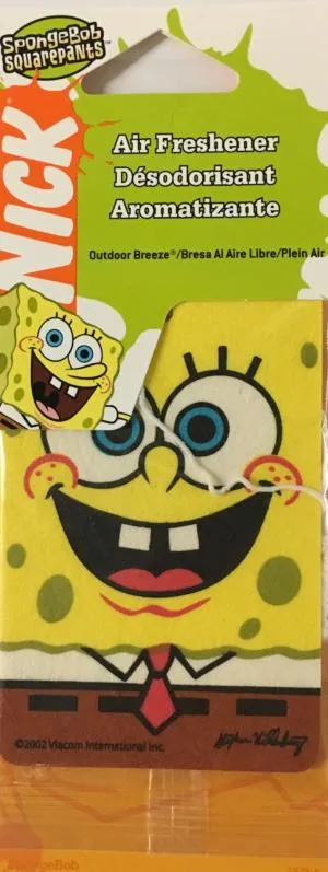 Paper Airfreshener 12/288-Sponge Bob Outdoor Breeze