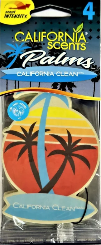 CS 4pk Palms Paper-California Clean 6/pack