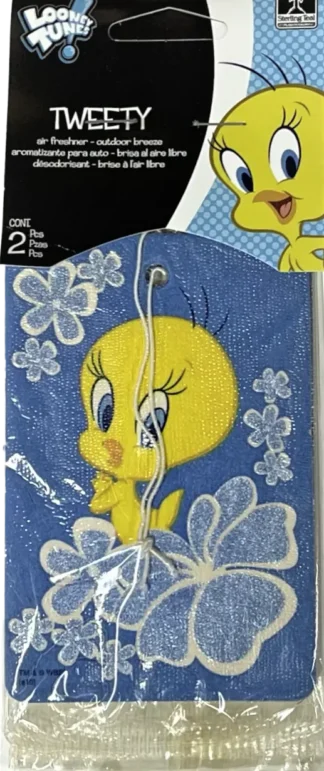 Tweety Paper Air Freshener 2pk - Tropical Breeze