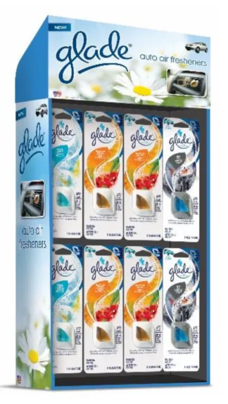 Glade 32 Pcs Vent Oil Membrance Sidekick Display (Products NOT Included)