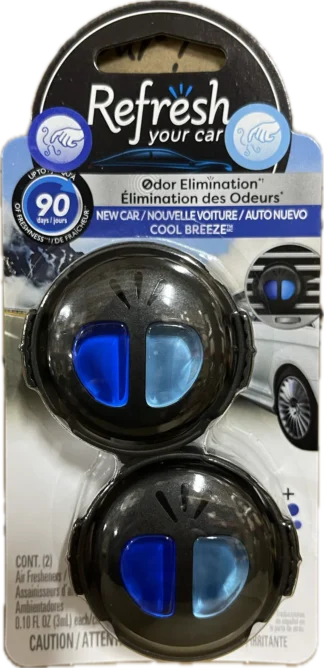 New Car/Cool BreezeRefresh Mini Dual Scent Diffuser