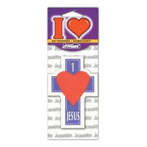 I Love Jesus Cross Paper Airfreshener