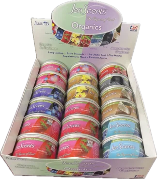 JenScents Round Can 18pcs assorted Display