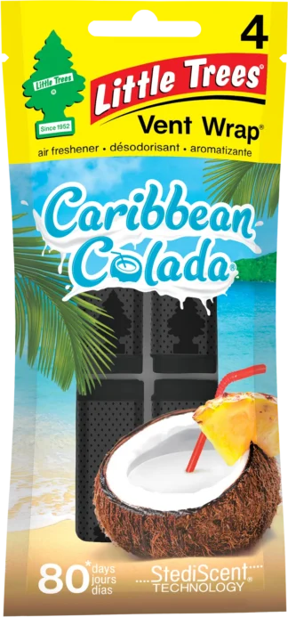 Little Tree Vent Wrap New-Caribbean Colada 4/24