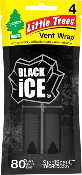 Little Tree Vent Wrap New-Black Ice 4/24
