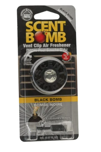 Scent Bomb Vent Clip-Black Bomb 6/box