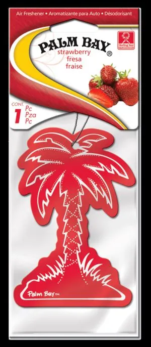 Strawberry-Palm Bay 1pk Paper Air Freshener