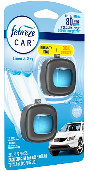 Febreze Vent Clip 2pk - Linen & Sky