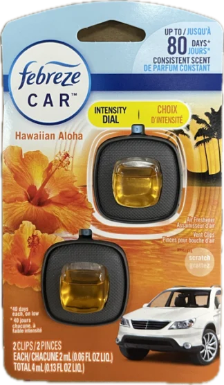 Febreze Vent Clip 2pk - Hawaiian Aloha