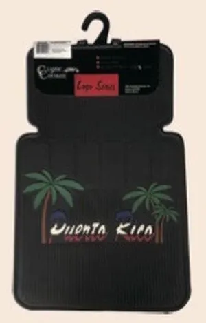 Marco Polo 2pc Logo Rubber Front Mat-Puerto Rico Palm Tree