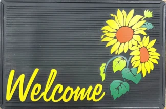 Welcome sunflower mat