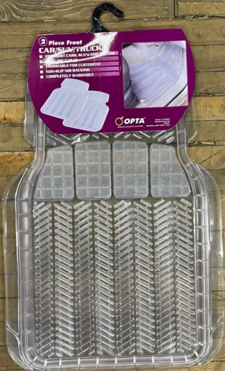 Car/SUV/Truck HD Mat 2pc-Clear 3/box