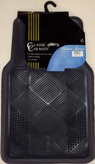 2pc Front Deep Well Rubber Mat-Blue