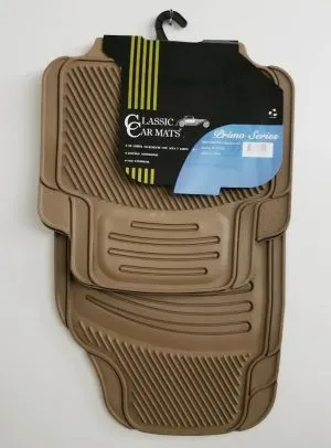 Primo 4pc Rubber Mat-Tan