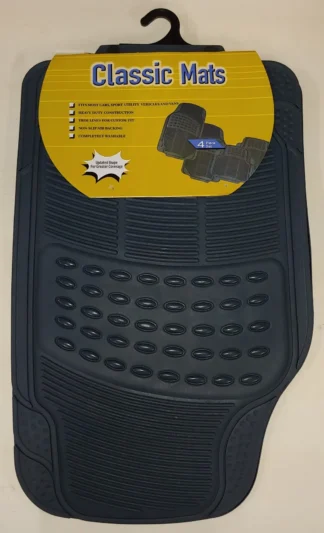 4pc Heavy Duty Rubber Mats-Blue