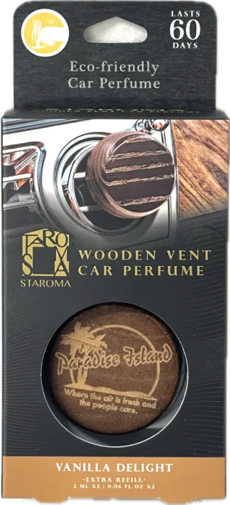 AIRE Wooden Vent Car Perfume-Vanilla Delight