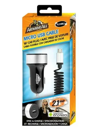 AA Micro USB with 2.1amp Car Charger