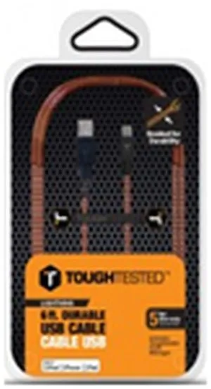 Tough Tested 6Ft USB Cable For Ipod, Iphone5 and Ipad