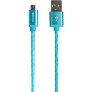 Micro Blue-6ft Lighting Braided Cable