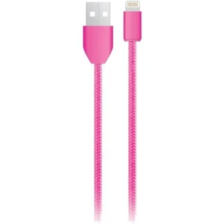 IPhone5 Pink-6ft Lighting Braided Cable